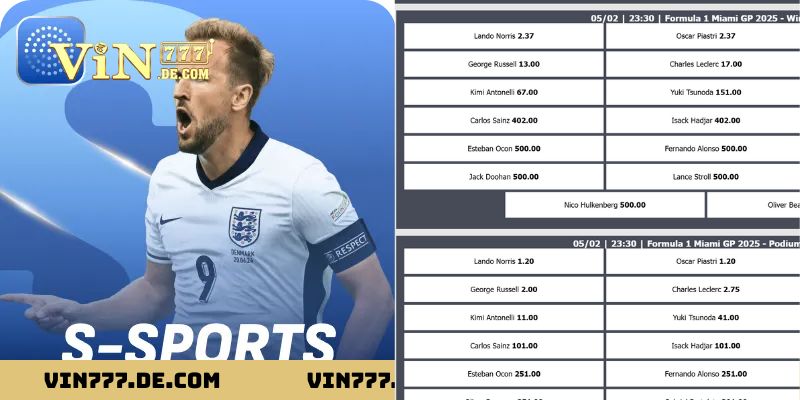 S-Sports – Sảnh Thể Thao Hấp Dẫn Hàng Đầu Tại Vin777 1 S-Sports