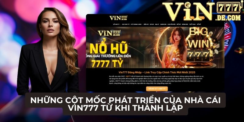 Những cột mốc phát triển của nhà cái VIN777 từ khi thành lập 1 Những cột mốc phát triển của nhà cái VIN777